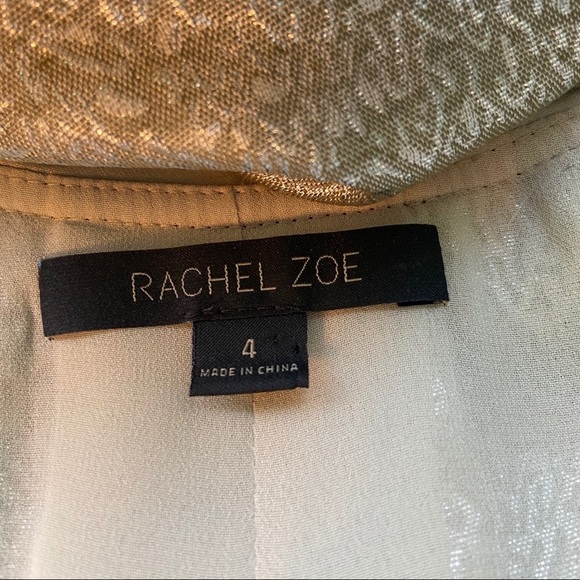 Rachel Zoe women’s gold sleeveless blouse in size 4 - Picture 6 of 8